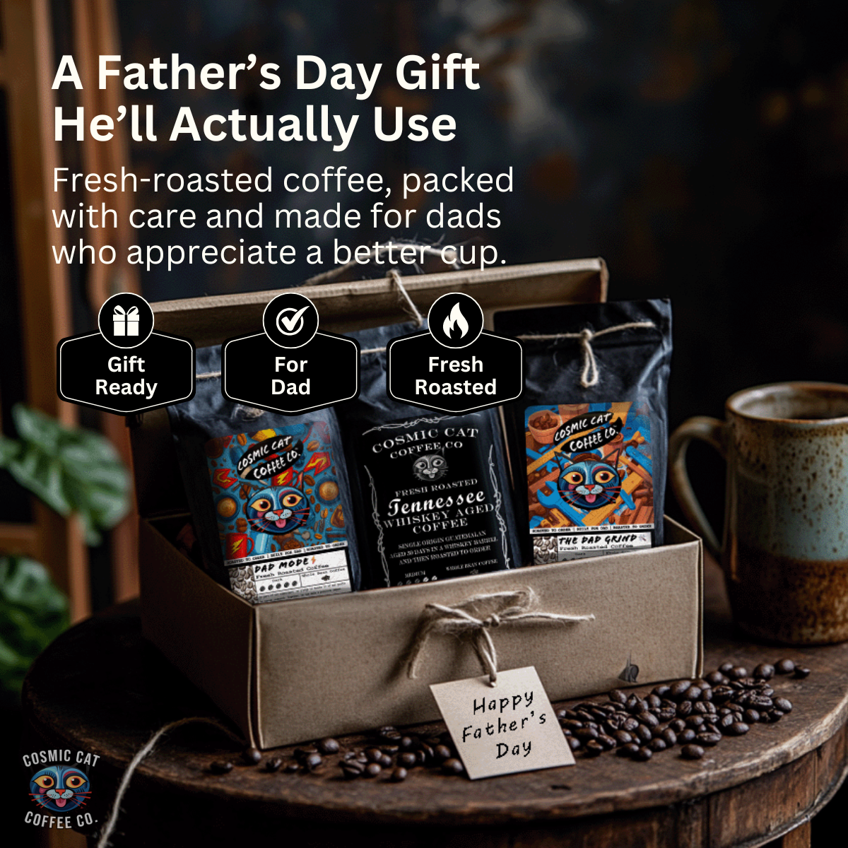 Dad's Coffee Gift Trio